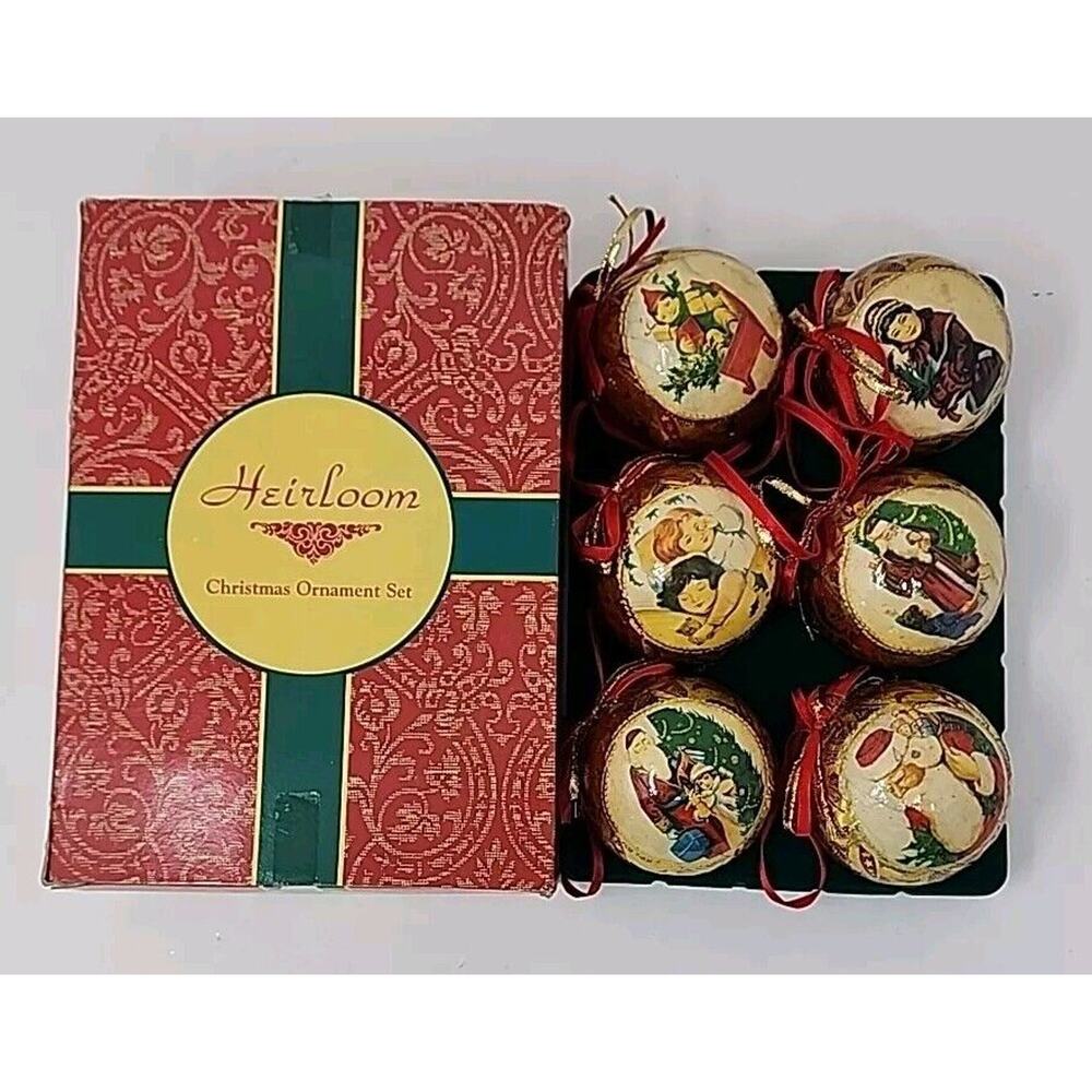 Vintage‎ Style Santa Clause Globe Ornaments U268